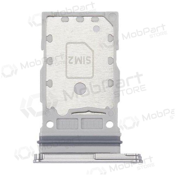 Samsung S901 / S906 Galaxy S22 / S22 Plus SIM kaardi hoidja (Dual) (valged)