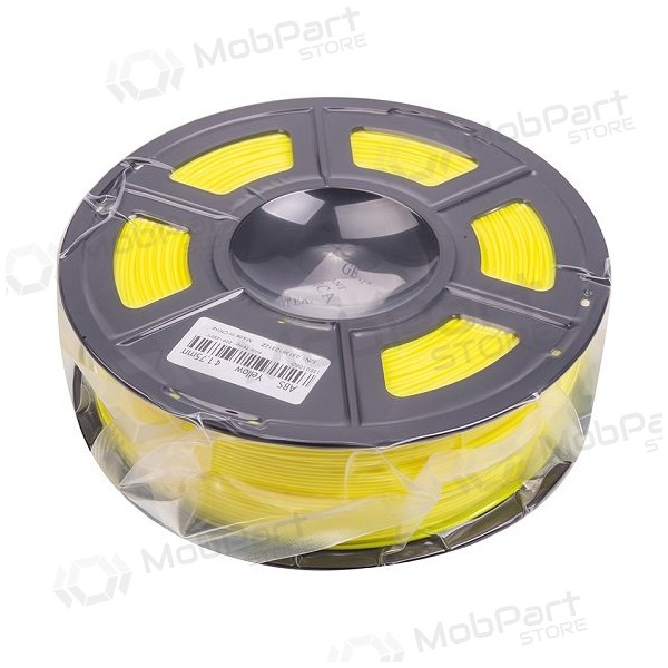 3D spausdinimo plastikas ABS, 1.75mm, 1kg, kollane 3D spausdinimo plastikas ABS, 1.75mm, 1kg, kollane