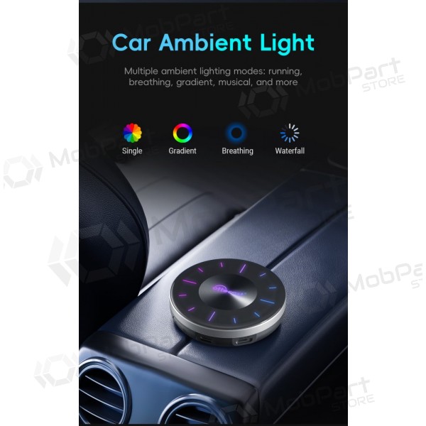 Juodas juhtmevaba CarPlay / Android Auto adapter Ottocast OttoAiBox P3 PCS46