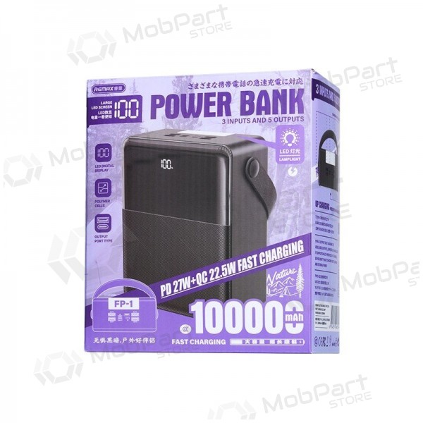 Väline patarei / aku Power Bank Remax FP-1 22.5W 100000mAh must