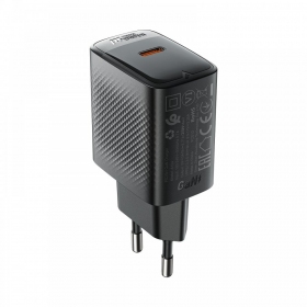 Telefoni laadija Acefast A104 25 W GaN USB-C must