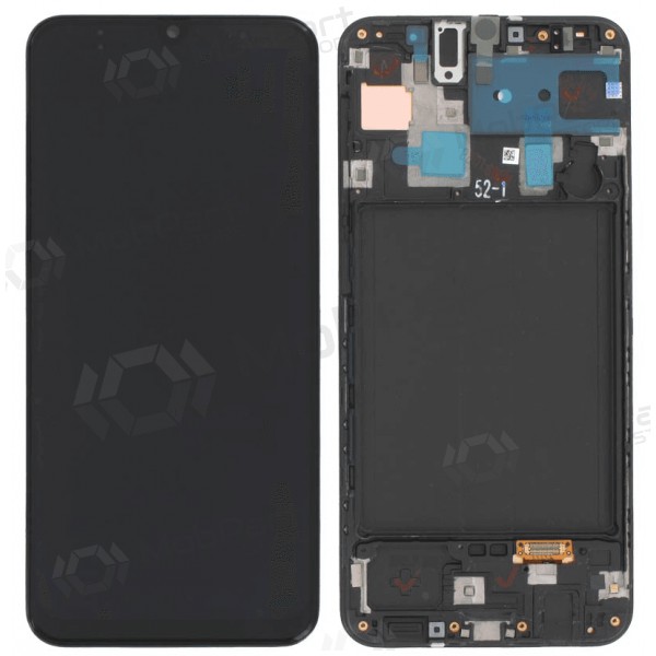 Samsung Galaxy A30 ekraan (mustad) (koos raamiga) (originaalne) Samsung Galaxy A30 ekraan (mustad) (koos raamiga) (originaalne)