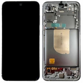 Ekranas Samsung S711 S23 FE 5Gkoos  lietimui jautriu stikliuku ja rėmeliu Graphite originaalne (service pack)