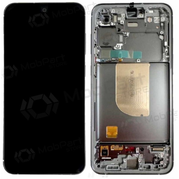 Ekranas Samsung S711 S23 FE 5Gkoos lietimui jautriu stikliuku ja rėmeliu Graphite originaalne (service pack) Ekranas Samsung S711 S23 FE 5Gkoos lietimui jautriu stikliuku ja rėmeliu Graphite originaalne (service pack)