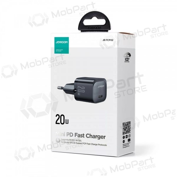 Laadija buitinis Joyroom JR-TCF02 Type-C PD20W mustad