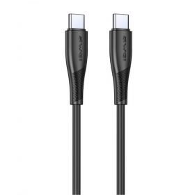 USB kaabel Awei CL-182C USB-C to USB-C 1.0m mustad