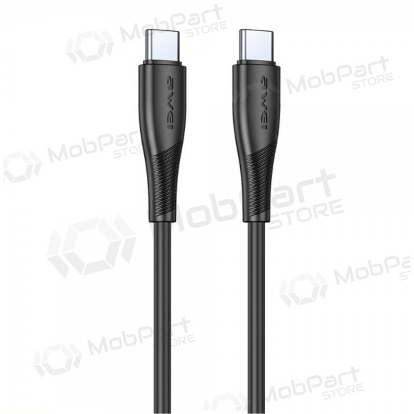 USB kaabel Awei CL-182C USB-C to USB-C 1.0m mustad