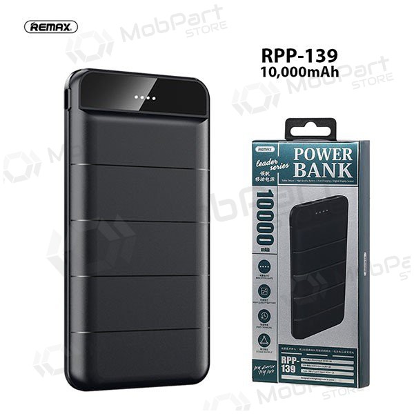 Väline patarei / aku Power Bank Remax RPP-139 10000mAh (must)