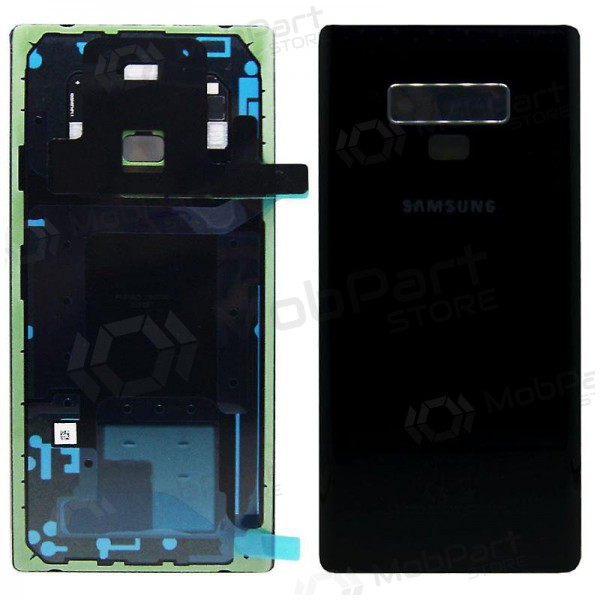 Samsung N960F Galaxy Note 9 patareipesade kaas (tagakaas) mustad (Midnight Black) (kasutatud grade B, originaalne)