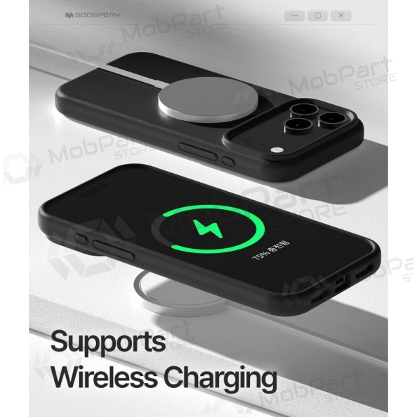 Apple iPhone 17 Pro Max, 18 Pro Max ümbris Mercury - Pure Magsafe Silicon Case (punane)