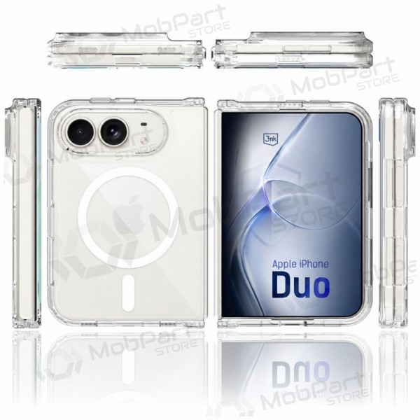 Apple iPhone Duo ümbris - "3mk Armor MagCase" (läbipaistev)