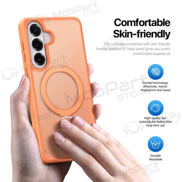 Samsung Galaxy S26+ ümbris - Dux Ducis Yind Magnetic Stand (oranž)