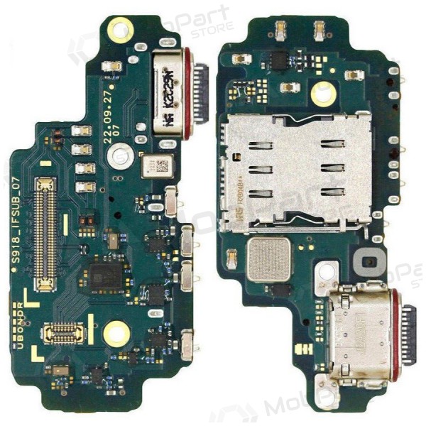 Samsung S911 Galaxy S23 laadimispesa ja mikrofoni liides (laadimisliides) (service pack) (originaalne) Samsung S911 Galaxy S23 laadimispesa ja mikrofoni liides (laadimisliides) (service pack) (originaalne)