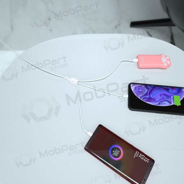 USB-kaabel Dudao L8A-3in1 USB-A kuni USB-C / Micro USB / Lightning 1.2 m