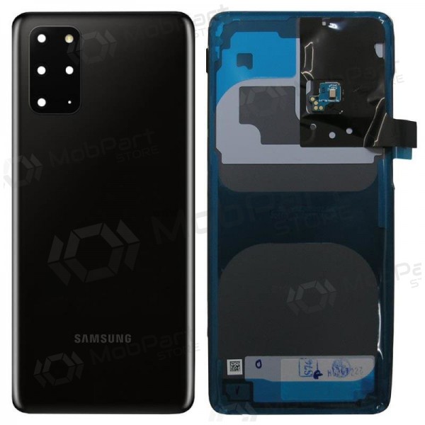 Samsung G985 / G986 Galaxy S20 Plus patareipesade kaas (tagakaas) mustad (Cosmic Black) (service pack) (originaalne)