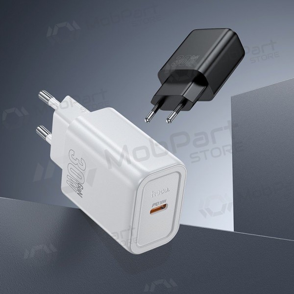 Telefoni laadija Hoco N62 GaN USB-C koos USB-C kaabliga 1 m must