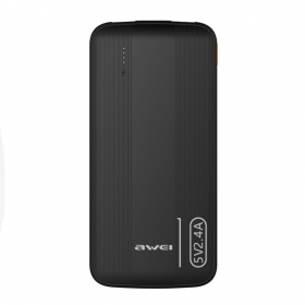 Väline patarei / aku Power Bank Awei P20K 5V/2.4A 10000mAh must