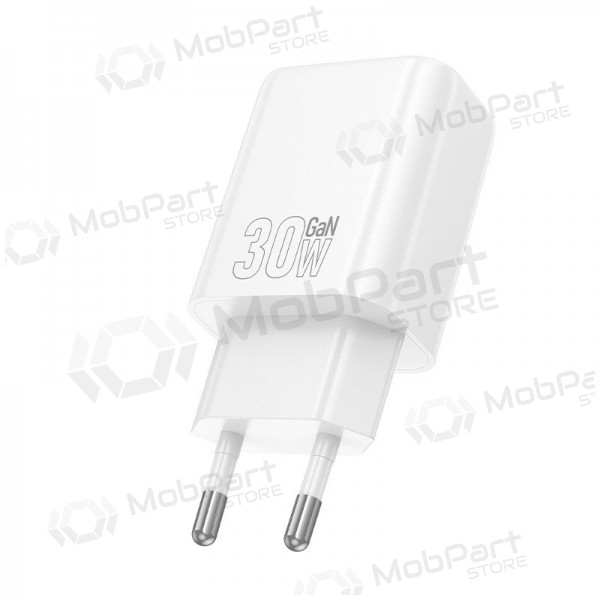 Telefonilaadija Hoco N62 30 W GaN USB-C valge