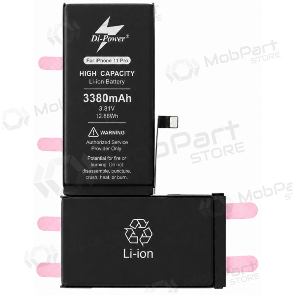 Akumuliatorius "Di-Power" (suurendatud mahtuvusega) mõeldud iPhone 11 Pro 3380mAh