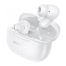 Juhtmevabad kõrvaklapid Borofone BW96 Bluetooth ANC ENC USB-C valged