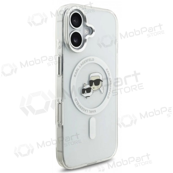 Apple iPhone 17 ümbris - Karl Lagerfeld IML K&CH Heads Metal Frame MagSafe (läbipaistev)