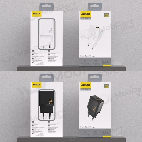 Dudao A23 12 W USB-A must telefonilaadija