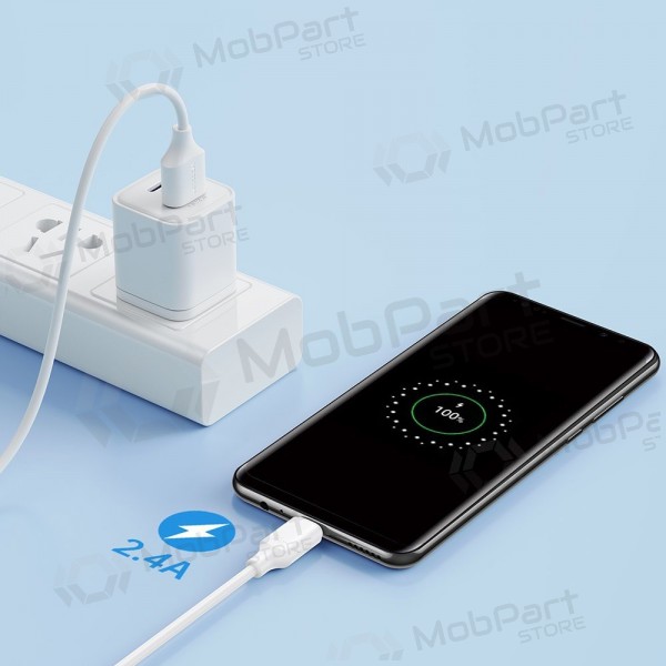 USB kaabel Joyroom S-UM018A9 USB to MicroUSB 2.4A 1.0m valged