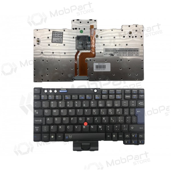 Lenovo: IBM ThinkPad X60, X60S, X61, X61S klaviatuur Lenovo: IBM ThinkPad X60, X60S, X61, X61S klaviatuur