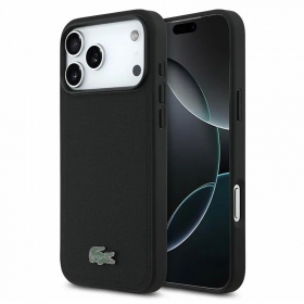 Apple iPhone 18 Pro ümbris - Lacoste PVC Iconic Petit Pique Metal Logo MagSafe