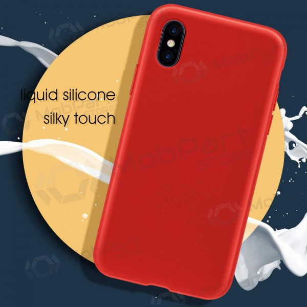 Apple iPhone X / XS ümbris - Liquid Silicone 2.0mm (punane)