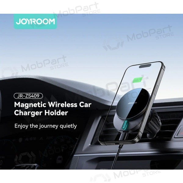 Automobilinis laikiklis-laadija Joyroom JR-ZS409 MagSafe 15W mustad