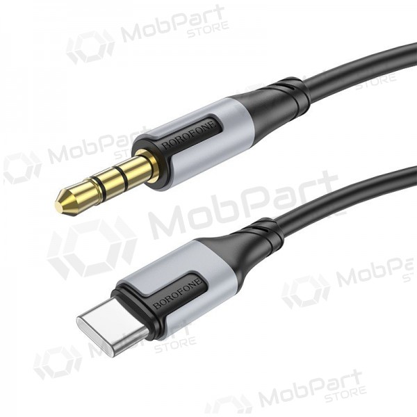 Audio kaabel Borofone BL19 USB-C to 3,5mm mustad