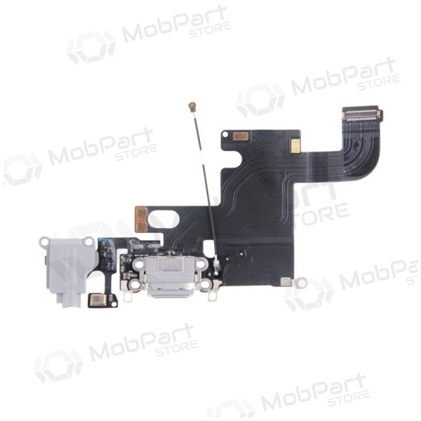 Apple iPhone 6 laadimispesa ja mikrofoni liides (laadimisliides) (hall) (kasutatud, originaalne) Apple iPhone 6 laadimispesa ja mikrofoni liides (laadimisliides) (hall) (kasutatud, originaalne)