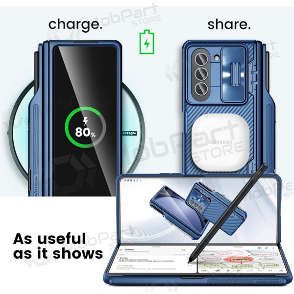 Samsung Galaxy Z Fold4 ümbris „Nillkin CamShield Pro“ (sinised) Samsung Galaxy Z Fold4 ümbris „Nillkin CamShield Pro“ (sinised)