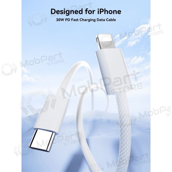 USB kaabel Joyroom S-A45 USB-C to Lightning 30W 1.2m valged