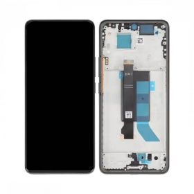 Ekranas Xiaomi Redmi Note 14 Pro 5G su lietimui jautriu stikliuku ja rėmeliu Midnight Black originaalne (service pack)