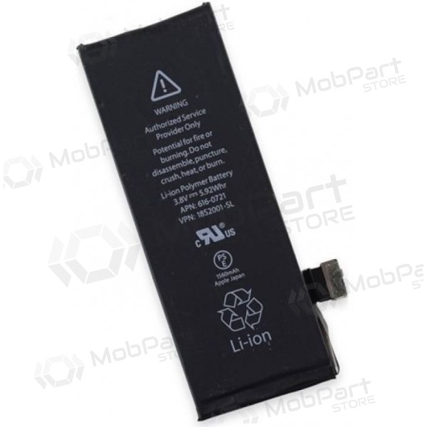 Apple iPhone 5S / iPhone 5C patarei / aku (1560mAh) - Premium Apple iPhone 5S / iPhone 5C patarei / aku (1560mAh) - Premium