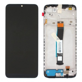 Xiaomi Redmi 10C 2022 / Poco C40 ekraan (mustad) (koos raamiga) (Premium)
