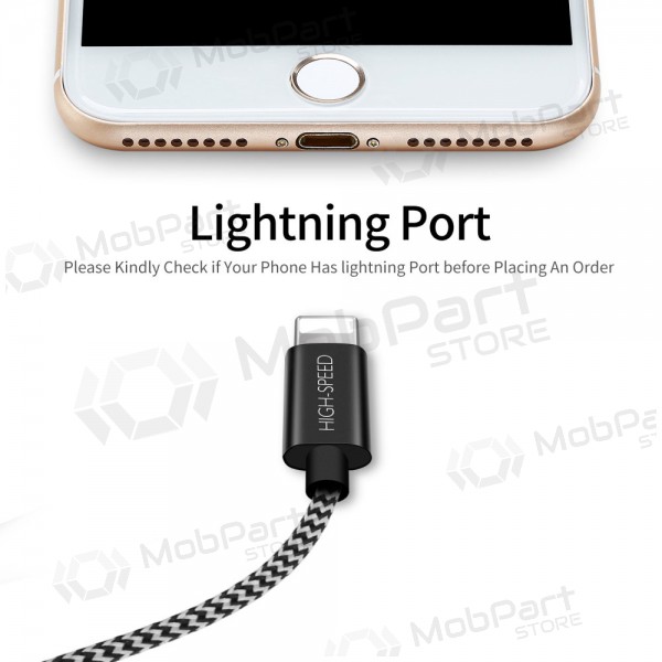 USB kaabel Dux Ducis K-ONE Lightning FastCharging 1.0m