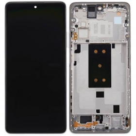 Xiaomi 11T Pro 5G ekraan (valge) (raamiga) (originaal)