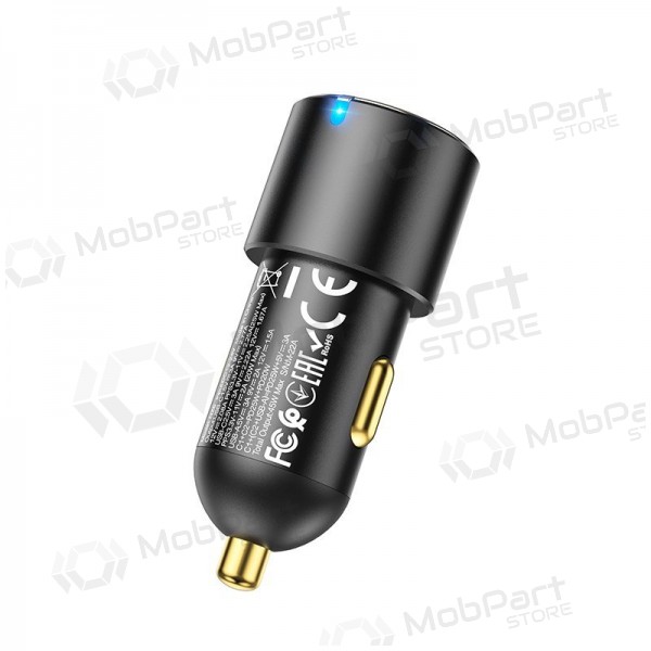 Autolaadija Hoco NZ6 45 W PD 2x USB-C + USB-A must