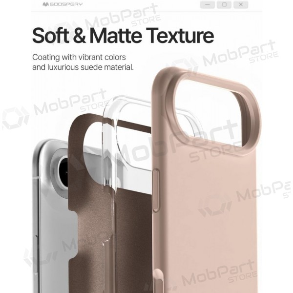 Apple iPhone Air ümbris Mercury - Pure Magsafe Silicon Case (roosa liiv)