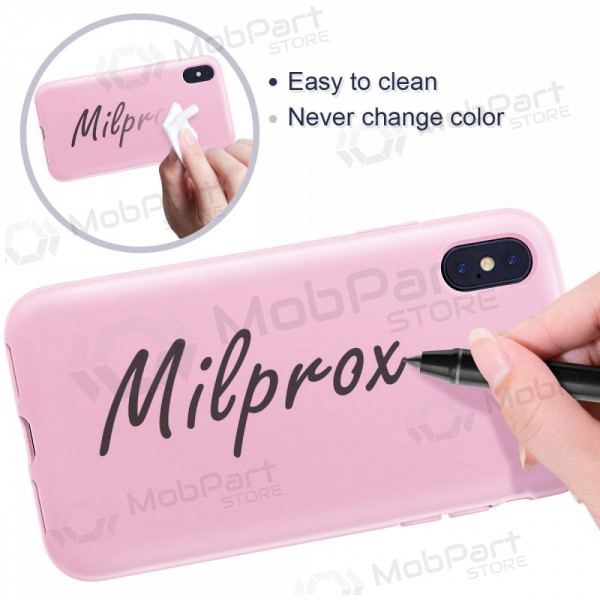 Apple iPhone 13 mini ümbris - Liquid Silicone 1.5mm (roosa)