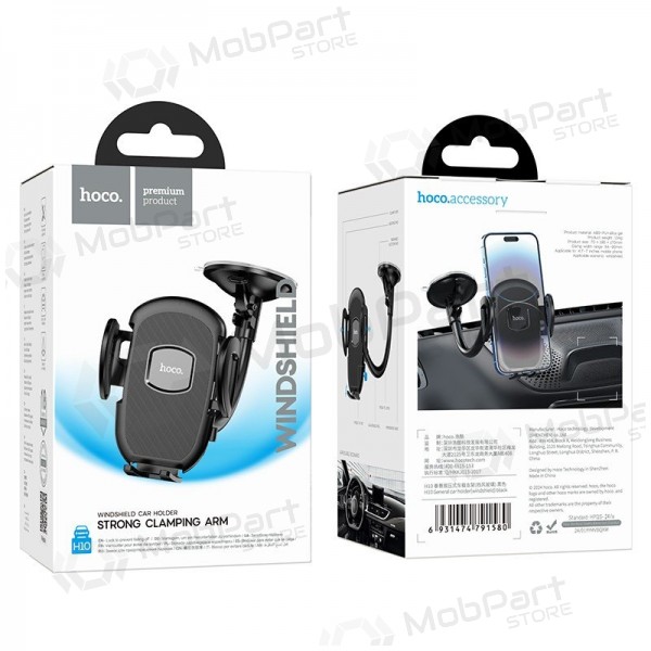 Auto telefonihoidja Hoco H10 (windshield) mustad