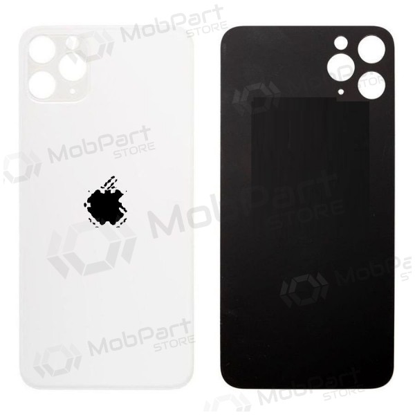 Apple iPhone 11 Pro patareipesade kaas (tagakaas) (hõbedased) (bigger hole for camera) Apple iPhone 11 Pro patareipesade kaas (tagakaas) (hõbedased) (bigger hole for camera)