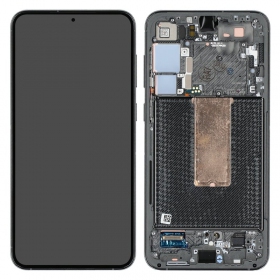 Ekranas Samsung S916 S23+ 5G su lietimui jautriu stikliuku ja rėmeliu Green originaalne (service pack)