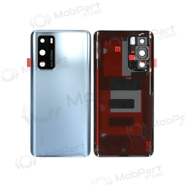 Huawei P40 patareipesade kaas (tagakaas) (hõbedased) (Silver Frost) (kasutatud grade B, originaalne) Huawei P40 patareipesade kaas (tagakaas) (hõbedased) (Silver Frost) (kasutatud grade B, originaalne)
