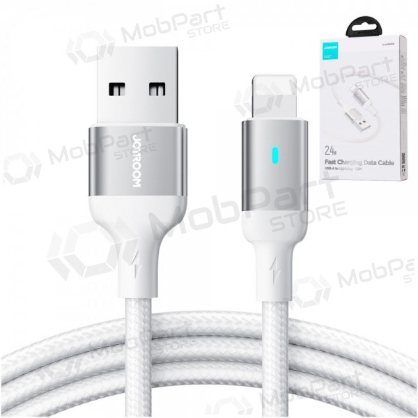 USB kaabel Joyroom S-UL012A10 USB to Lightning 2.4A 1.2m valged