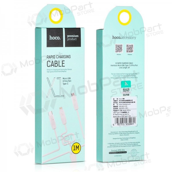 USB kaabel HOCO X1 Rapid 