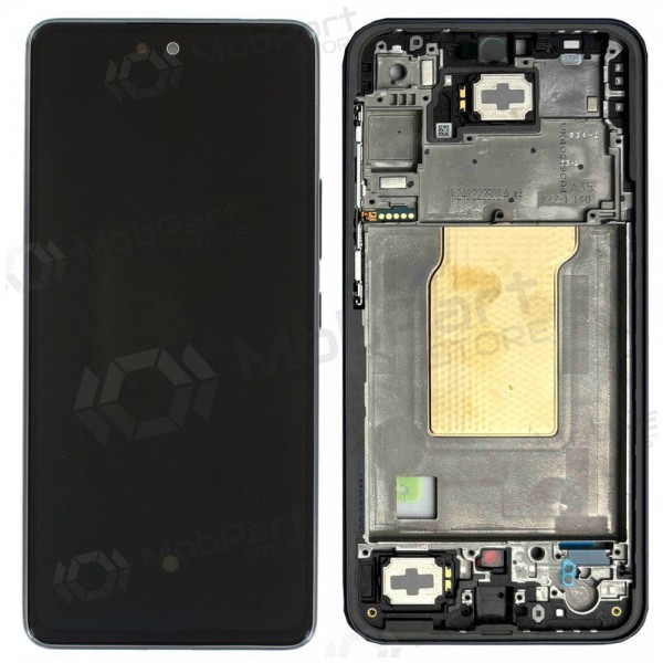 Samsung Galaxy A35 5G ekraan (mustad) (koos raamiga) (originaalne)